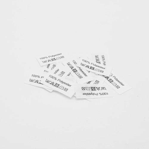 Textiletiketten 100 - 50, %