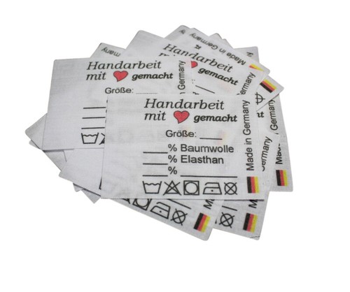 Textiletiketten universal - 25,