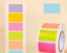 100 kleine bunte Etiketten