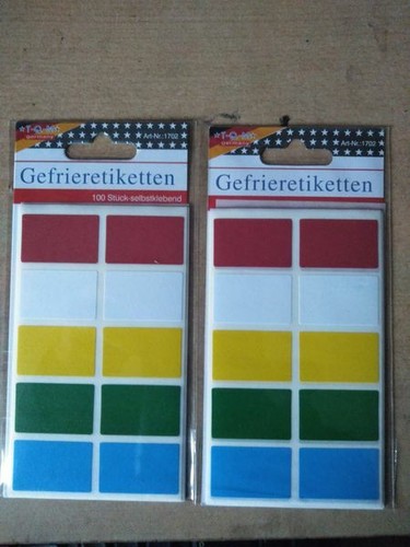 100 tiefkühletiketten - x,
