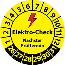 Prüfplakette Elektro-Check