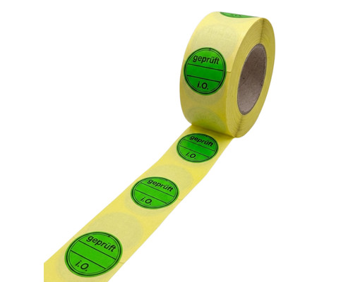 1000x prüfplaketten rolle - 1000x,