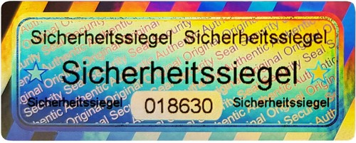 Hologramm sicherheitssiegel - 3d,