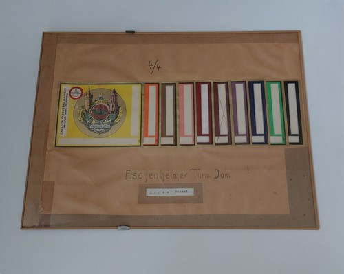 Etiketten-Musterkarten-histori