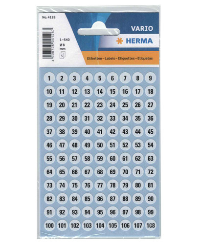 Herma zahlenetiketten 540 - zahlenetiketten,