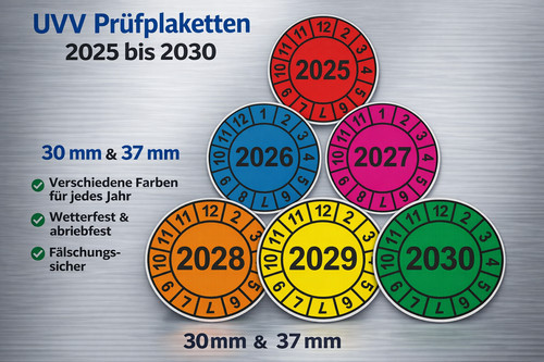 Uvv prüfplakette - uvv,
