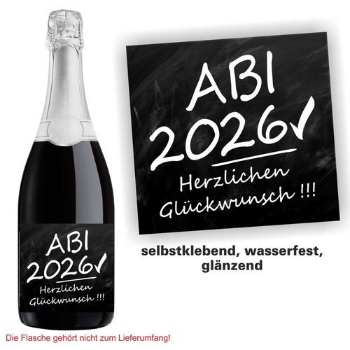 Aufkleber flaschenetikett abi - flaschenetikett,