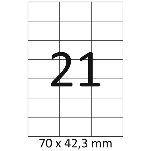 Etiketten 3 mm - a4, 100