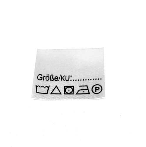 Textiletiketten größe - 25,