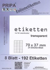 Etiketten Outdoor Klebefolie